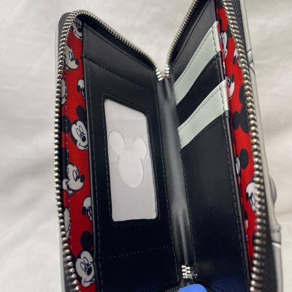 Disney Loungefly Mickey Train Conductor zip around wallet - Picture 6 of 6